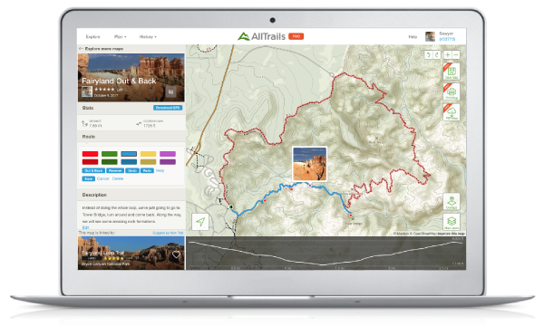 Upgrade to AllTrails Pro to create custom maps and download them to your phone