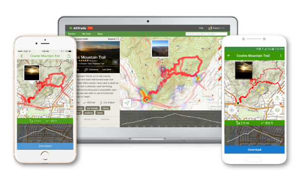 Search 50,000 hiking, camping, trail running, and dog friendly trails