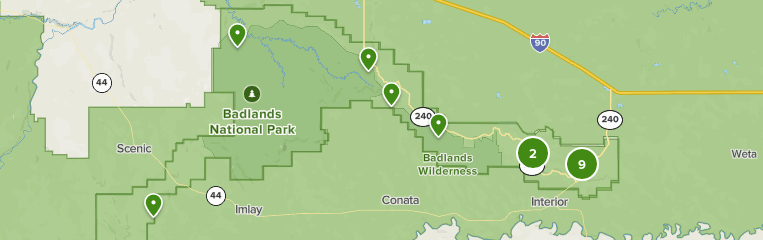 Badlands National Park Hiking Map Kpn6Sodpb6I5Gm