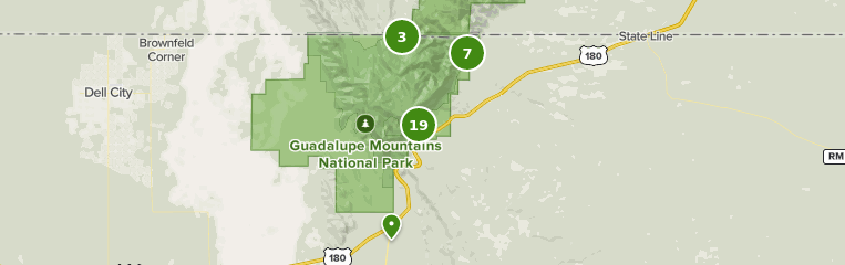 guadalupe mountains national park map Best Trails In Guadalupe Mountains National Park Alltrails guadalupe mountains national park map