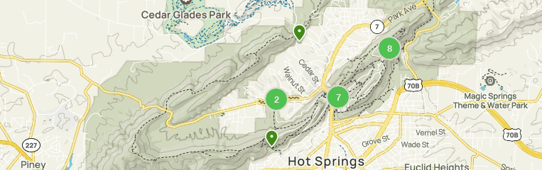 Hiking Trails - Hot Springs National Park (U.S. National Park Service)