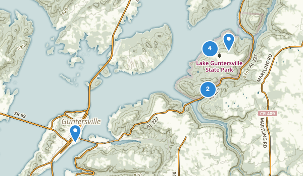 Lake Guntersville State Park Map