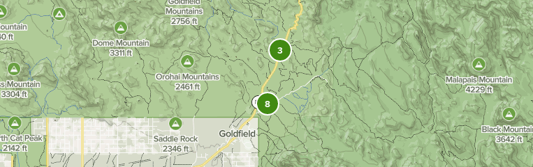 lost dutchman hiking map