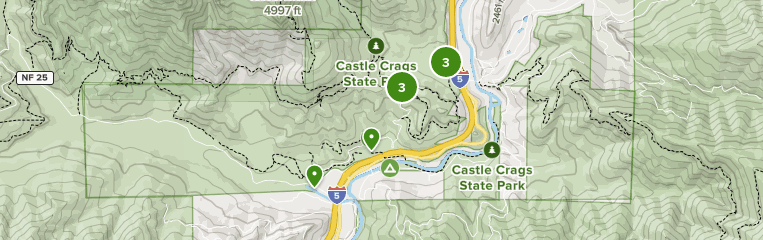 Castle Crags State Park Map Best Trails in Castle Crags State Park   California | AllTrails