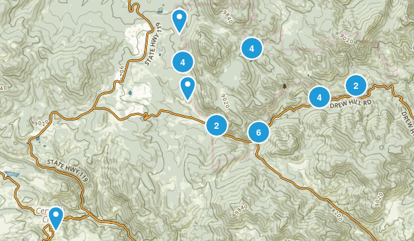 Trail Map of Golden Gate Canyon State Park