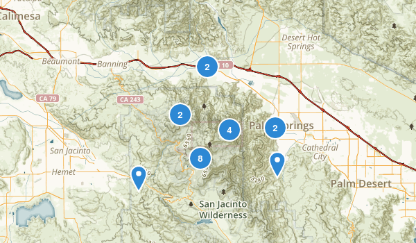 san jacinto mountain map