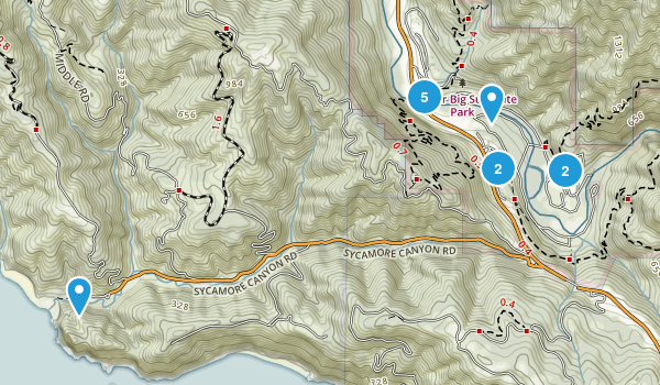 Pfeiffer Big Sur State Park Map