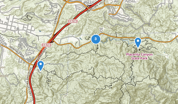 Placerita Canyon Nature Center Map Placerita Canyon Nature Center Map