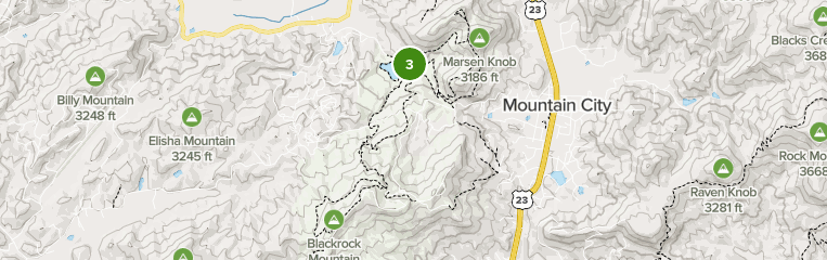 black rock forest trail map