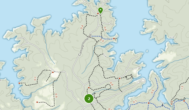 Mistletoe State Park Map