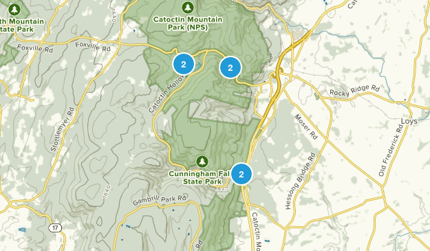 Cunningham Falls State Park Map