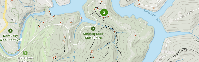 kincaid bike trails map