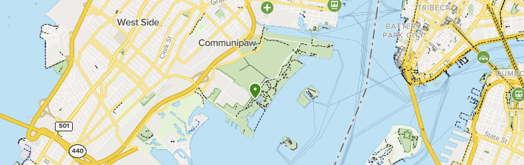 Liberty state park map