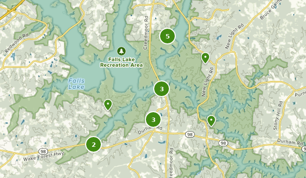 Best Trails in Falls Lake State Recreation Area - North Carolina ...