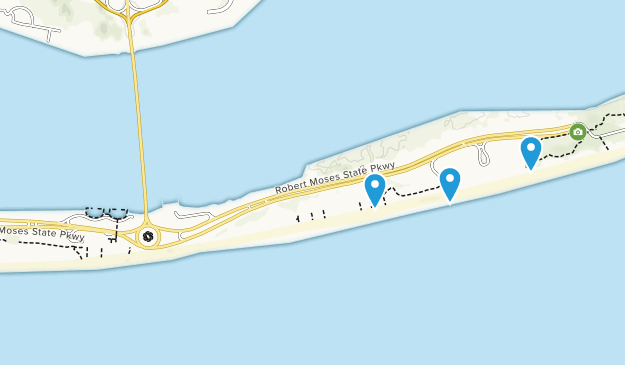 Best Trails In Robert Moses State Park Long Island New York Robert Moses State Park Long Island Map
