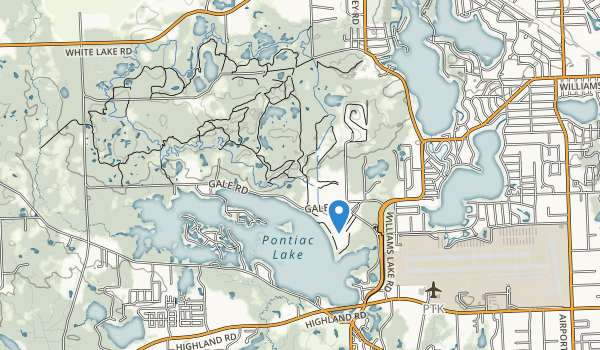pontiac lake bike trail