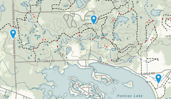 pontiac lake bike trail