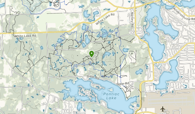 pontiac lake bike trail