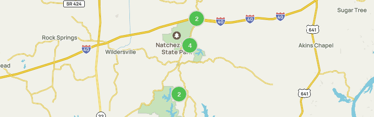 Natchez trace state outlet park hiking trails