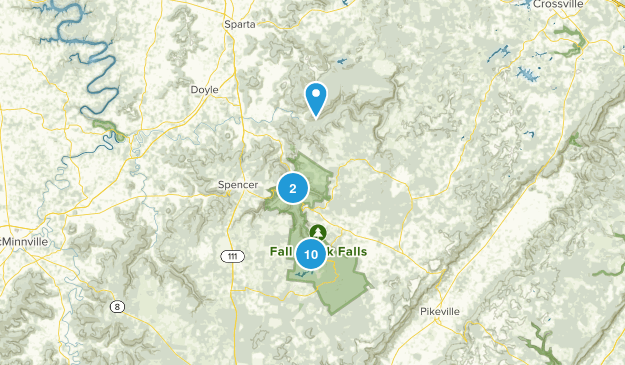 Fall Creek Falls State Park Map