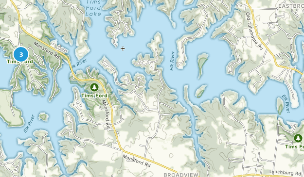 Tims Ford State Park Campgrounds Map