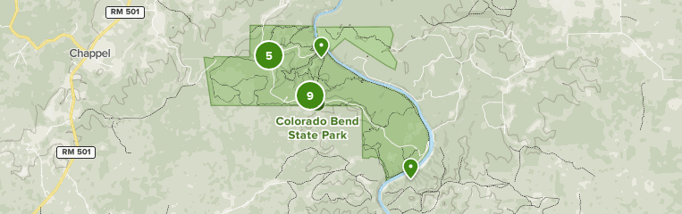 Colorado Bend State Park Trail Map Best 10 Trails In Colorado Bend State Park | Alltrails