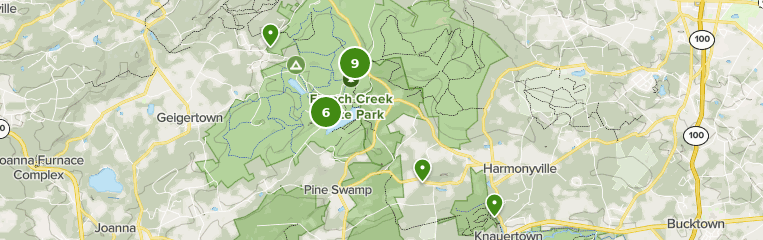 french creek state park map Best Trails In French Creek State Park Pennsylvania Alltrails