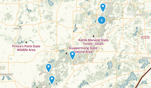 Kettle Moraine State Park Map