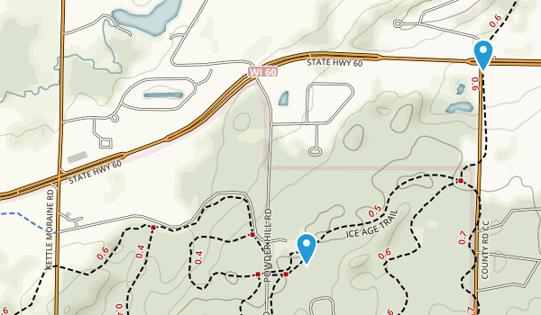 Kettle Moraine State Park Map