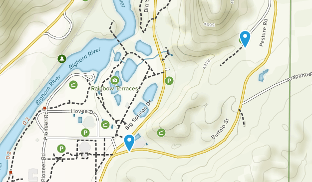 Wyoming Hot Springs State Park Map