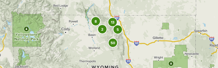 Wyoming National Forest Map Best 10 Trails In Bighorn National Forest | Alltrails