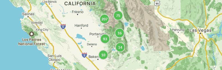 Sequoia national forest outlet hiking map