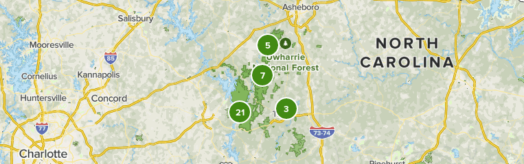 uwharrie mountains map