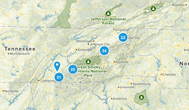 Cherokee National Park Map