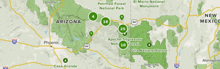 Apache Sitgreaves National Forest Map 4431