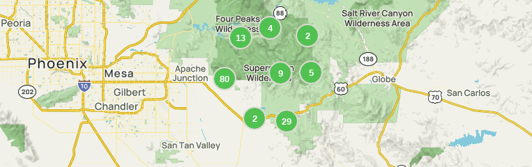 Superstition mountain hotsell hiking trail map