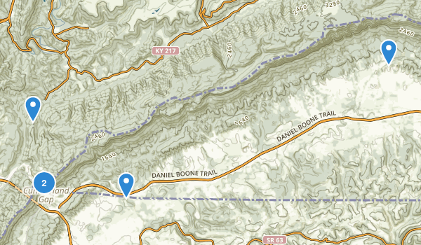 Cumberland Gap National Park Map