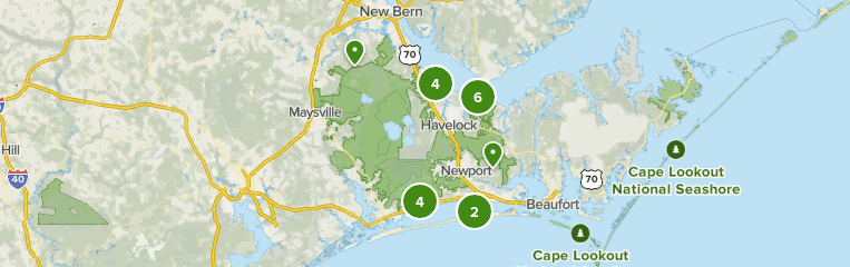 Croatan National Forest Map Best 10 Trails In Croatan National Forest | Alltrails