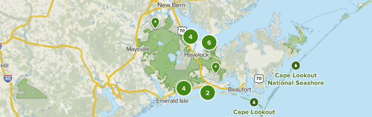 Croatan National Forest Map Best 10 Trails In Croatan National Forest | Alltrails