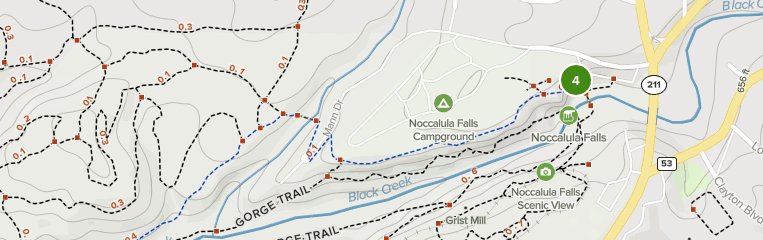 Noccalula Falls Trail Map Best 10 Trails In Noccalula Park Alltrails