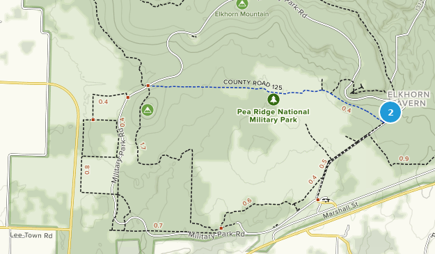 Pea Ridge Map Best Trails in Pea Ridge National Military Park | AllTrails