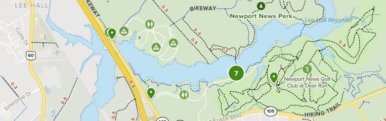newport news park map Best Trails In Newport News Park Virginia Alltrails newport news park map