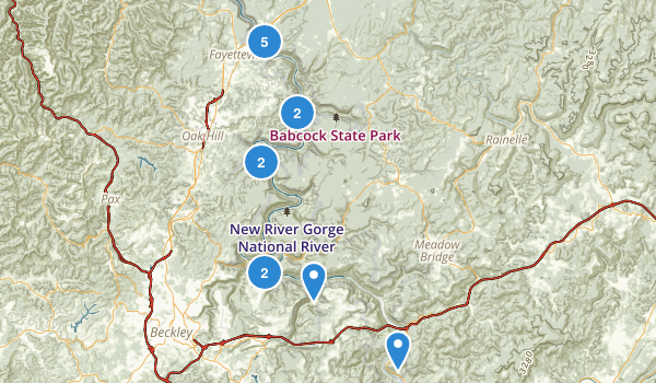 New River Gorge National Park Printable Map
