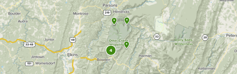 Best Trails in Otter Creek Wildlife Management Area - West Virginia