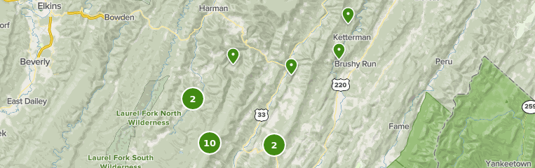 Best Trails in Spruce Knob-Seneca Rocks National Recreation Area - West ...