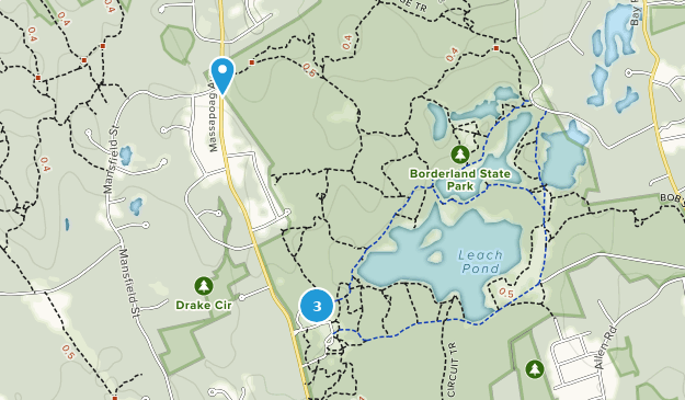 Borderland State Park Loop Trail Map