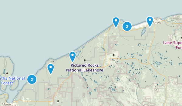 Pictured Rocks National Park Map
