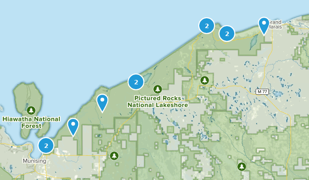 Pictured Rocks Michigan Map Interactive Map - vrogue.co