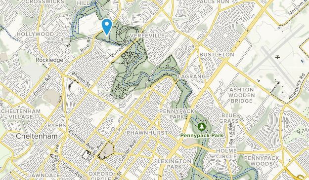 pennypack park bike trail map