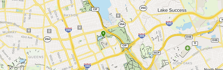 Map of trails in Alley Park, New York